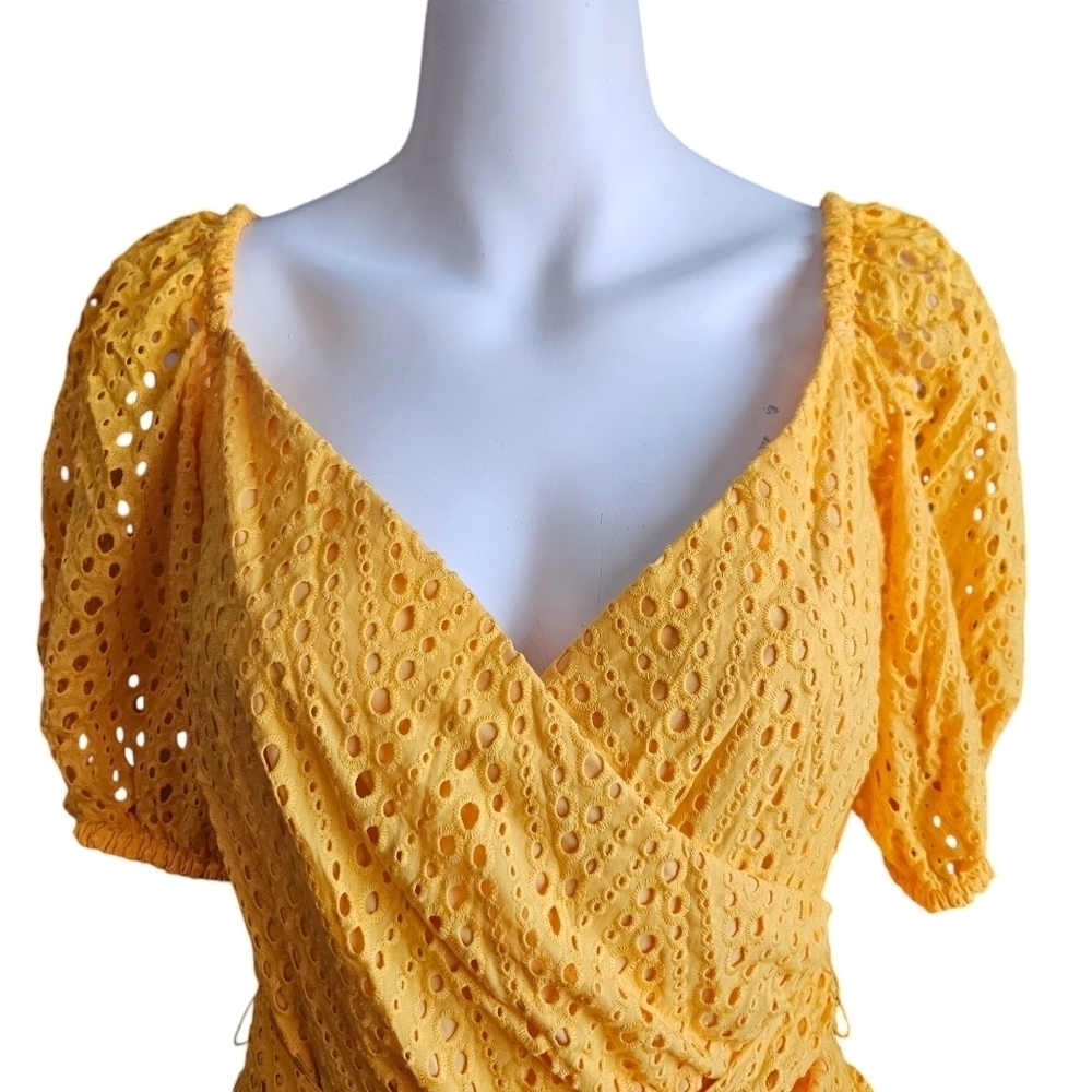 Sachin & Babi Davie Lace Mini Wrap Ruffle Dress Sz 4 NWOT Spring Easter - Picture 3 of 14